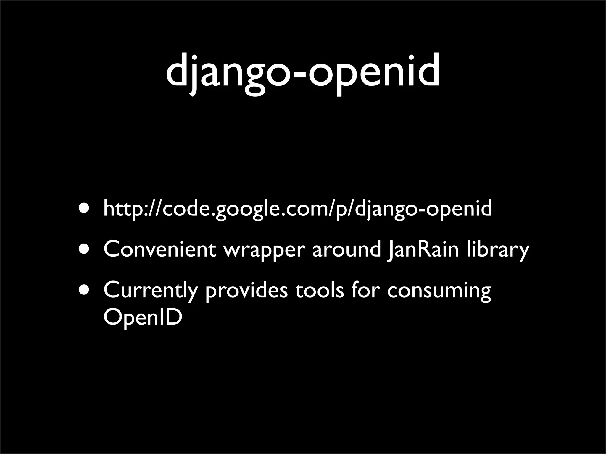 OpenID Bootcamp Tutorial