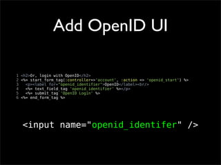 OpenID Bootcamp Tutorial