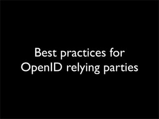 OpenID Bootcamp Tutorial