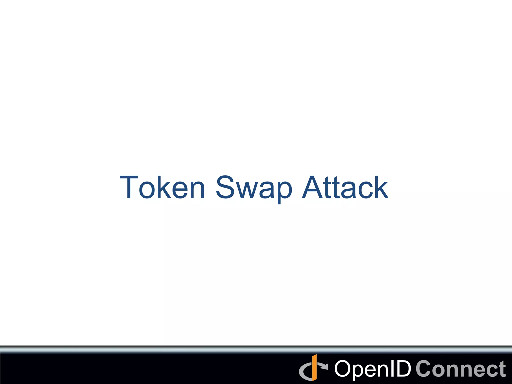 Connect	
OpenID	
Token Swap Attack	
 