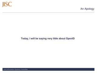 OpenIDand User-Centric Identity: It’s All About Me