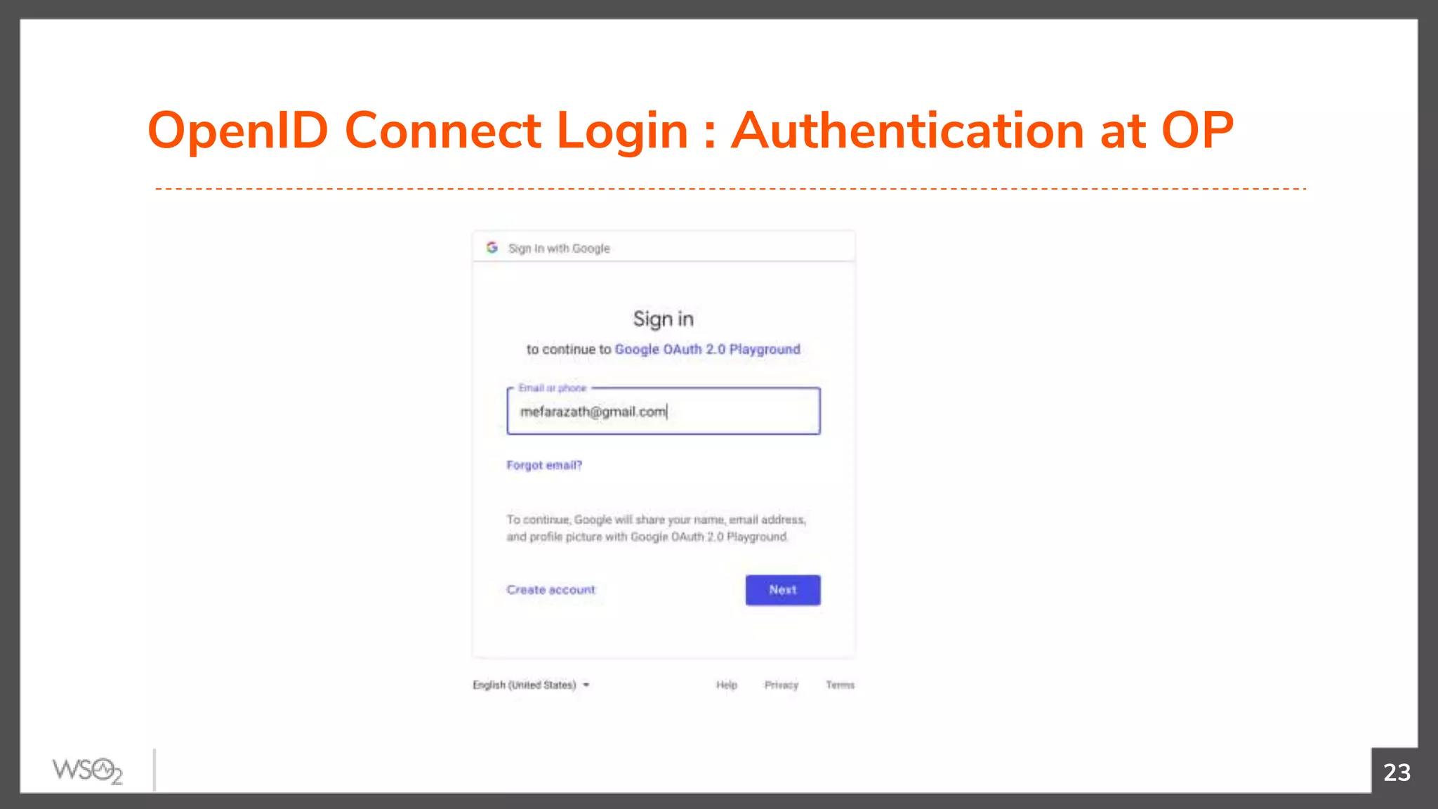 OpenID Connect Login : Authentication at OP
23
 
