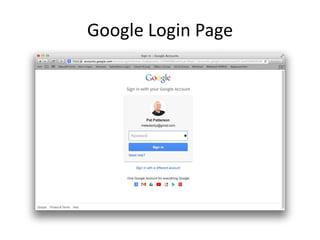 Google Login Page

 