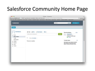 Salesforce Community Home Page

 