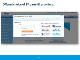 Offered choice of 3rd party ID providers…<br />9<br />