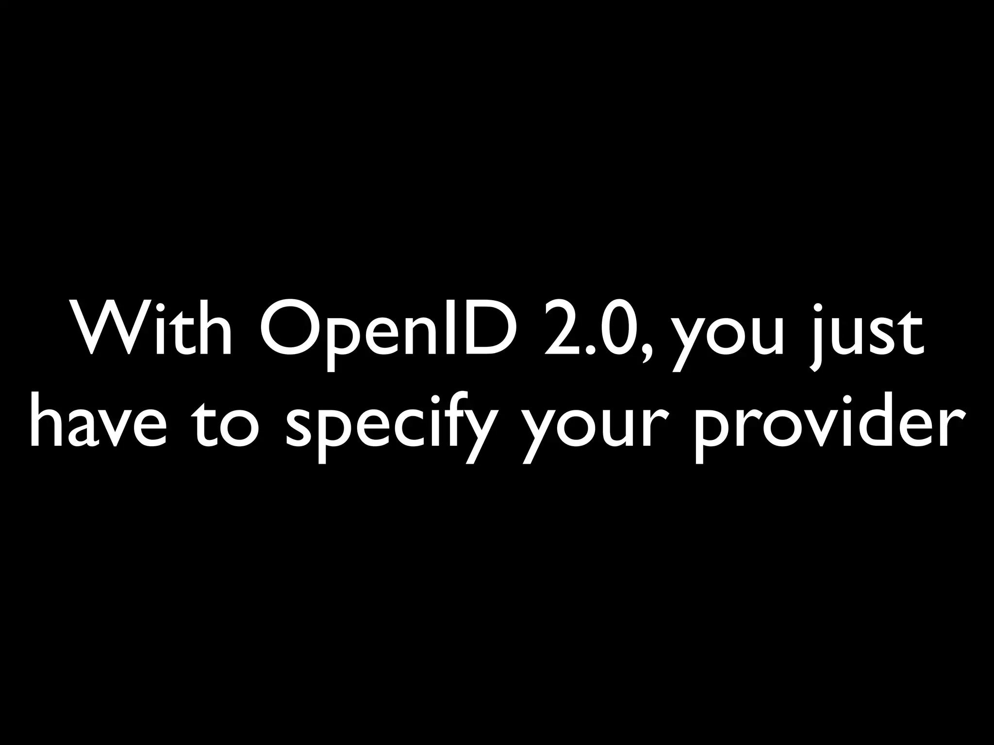 OpenID at Open Tech 2008