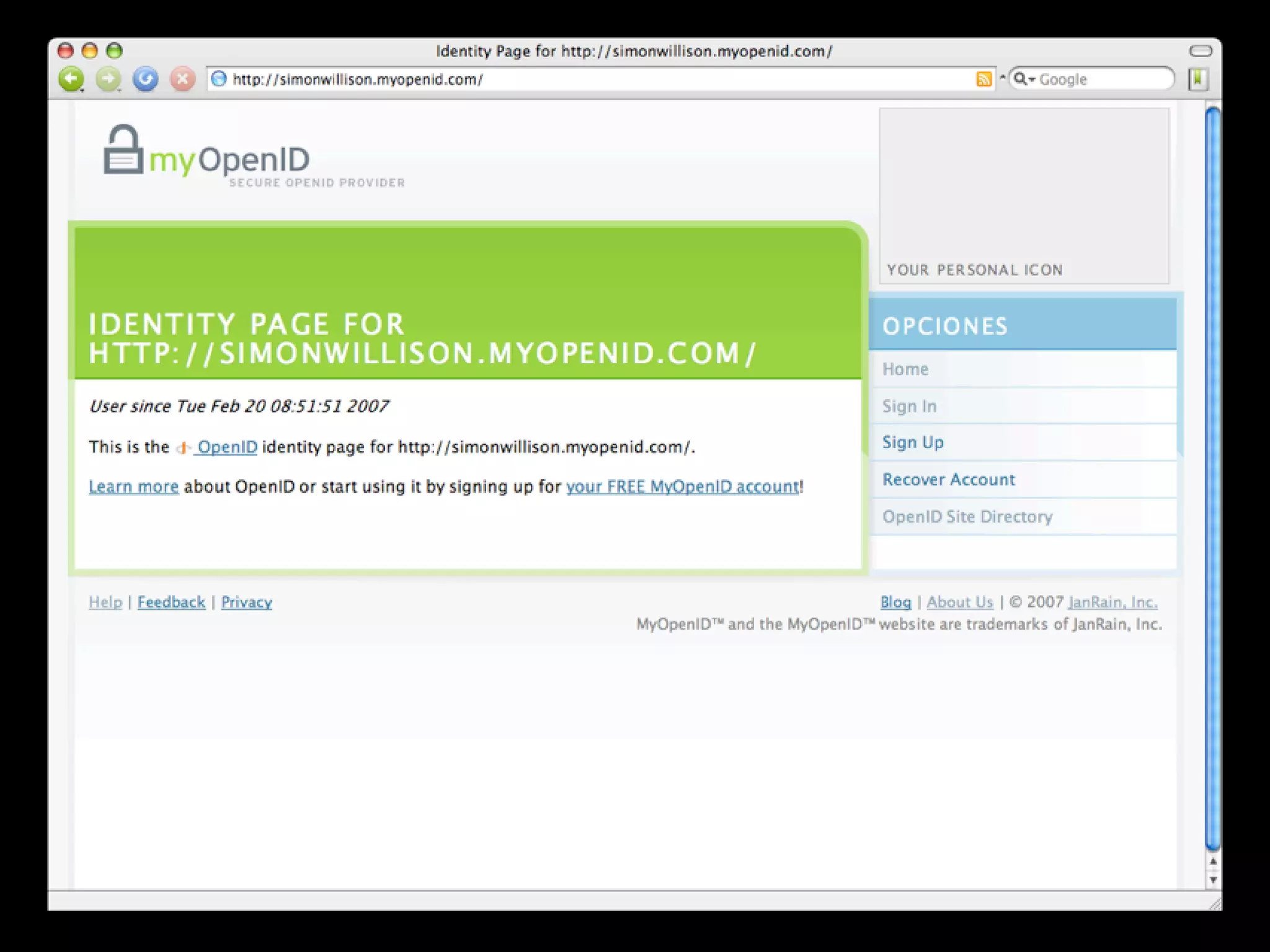 OpenID at Open Tech 2008