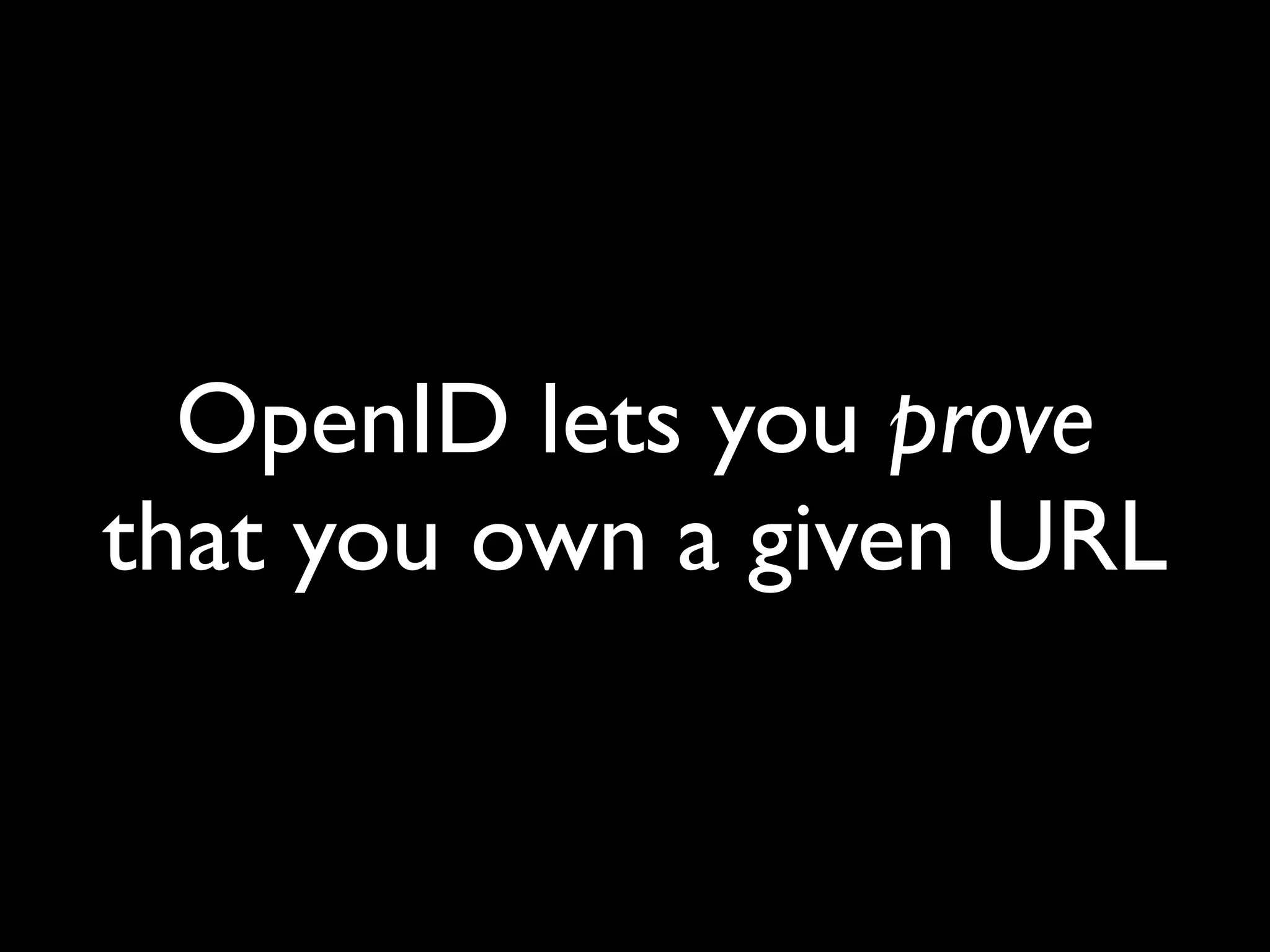 OpenID at Open Tech 2008
