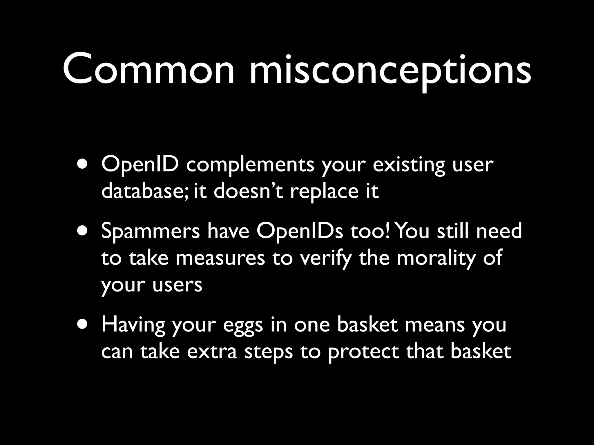 OpenID at Open Tech 2008
