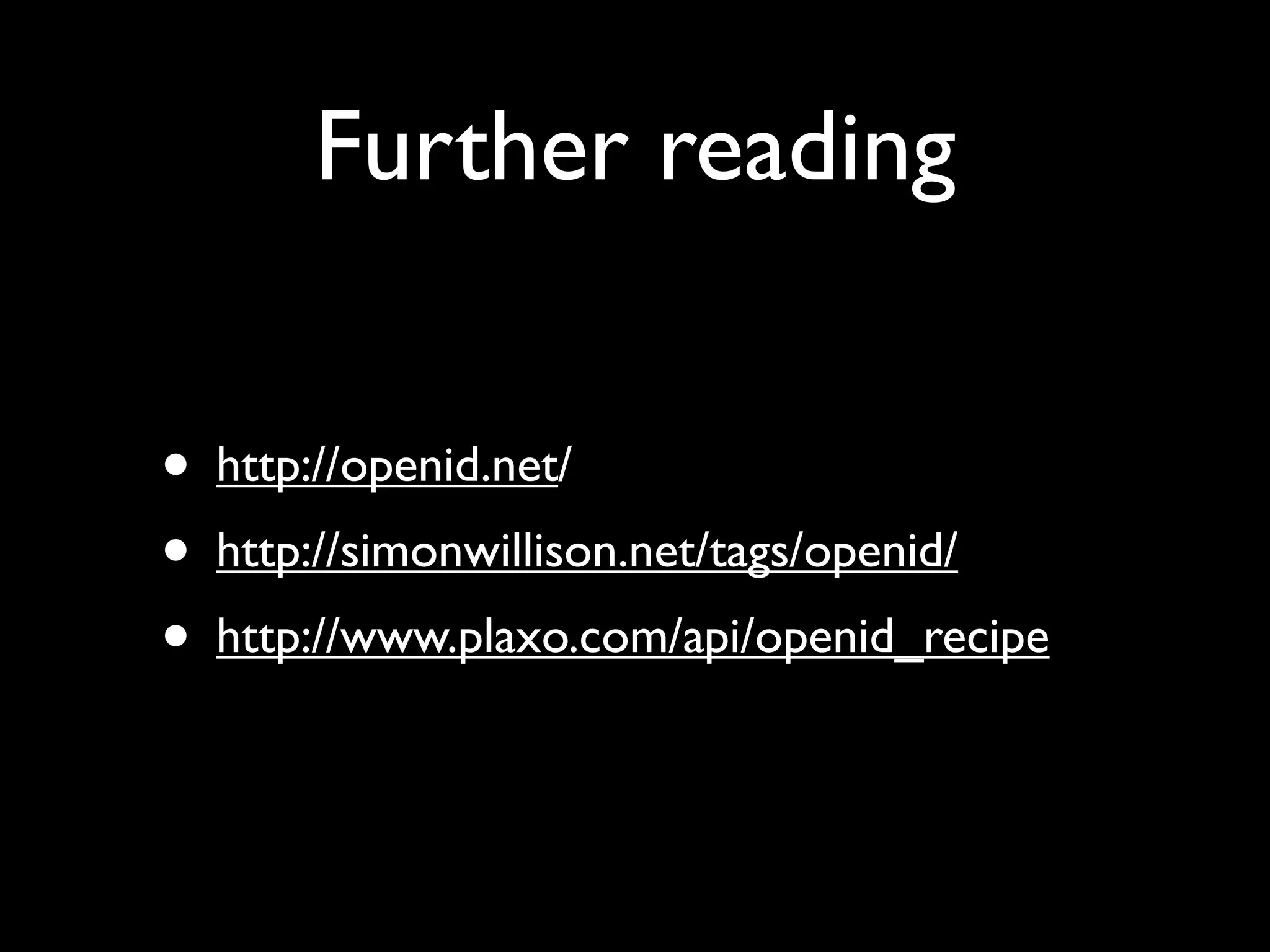 OpenID at Open Tech 2008