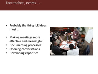Doing research in the ‘open’: ILRI’s Knowledge management approach