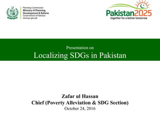 Localizing SDGs in Pakistan | PPTX