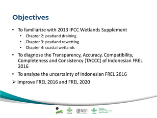 Capacity Building on the IPCC 2013 Wetlands Supplement, FREL Diagnostic and Uncertainty Analysis - Introduction