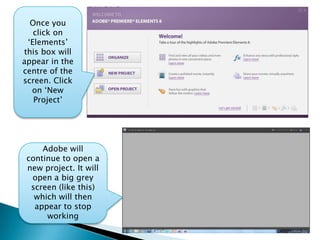 Opening a project | PPTX
