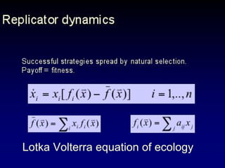 Lotka Volterra equation of ecology
 