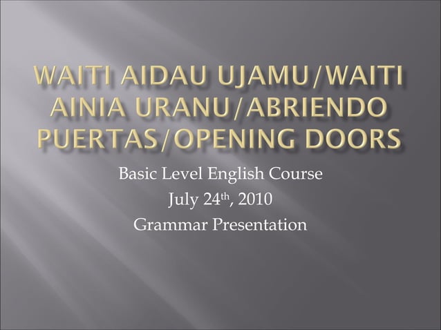 First Class - Introduction | PPT