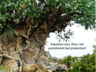 Expulsion was, then, not
punishment but protection!
 