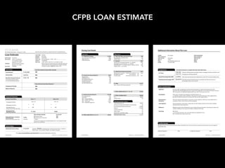 CFPB LOAN ESTIMATE
 