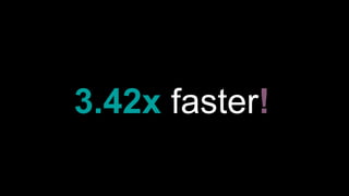 3.42x faster!
 
