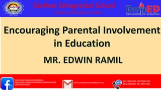 Dietban, San Guillermo, Isabela
Dietban Integrated School
09153439509, 09976182292
09367314097, 09173737915
dietbanintegratedschool@gmail.com
https://www.facebook.com/dietban.is
https://www.facebook.com/Dietban-Integrated-School-
1000539526716381/
 