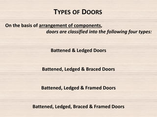 Openings - Doors and Windows | PDF