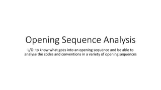 Opening sequence analysis | PPT