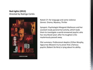 Opening sequence analysis 2 red lights | PPTX