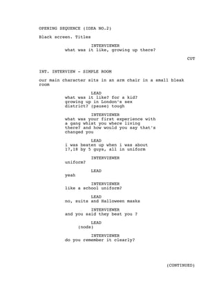 Opening sequence draft 1 | PDF | Movies | Entertainment