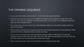 Opening sequence presentation | PPT