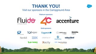 THANK YOU! 
Visit our sponsors in the Campground Area
Platinum sponsors:
anInfosyscompany
Gold sponsors:
 