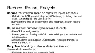 Opening your classroom to the world of OER | PPT