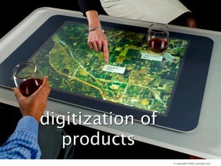 digitization of
   products
                  © copyright 2008, youngjin yoo
 