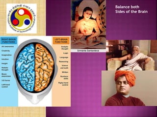 Balance both
Sides of the Brain
 