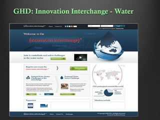 GHD: Innovation Interchange - Water

 