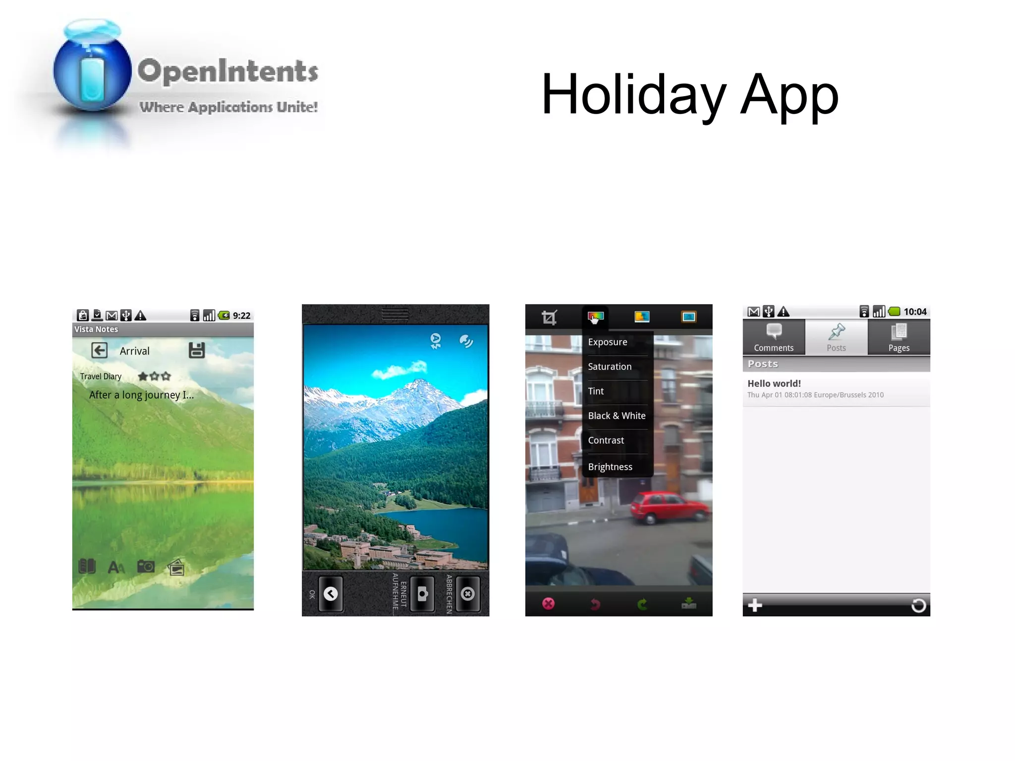 Holiday App
 