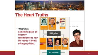 16
• “Meanwhile,
something bears an
uncanny
resemblance to how
the money is being
misappropriated.”
 