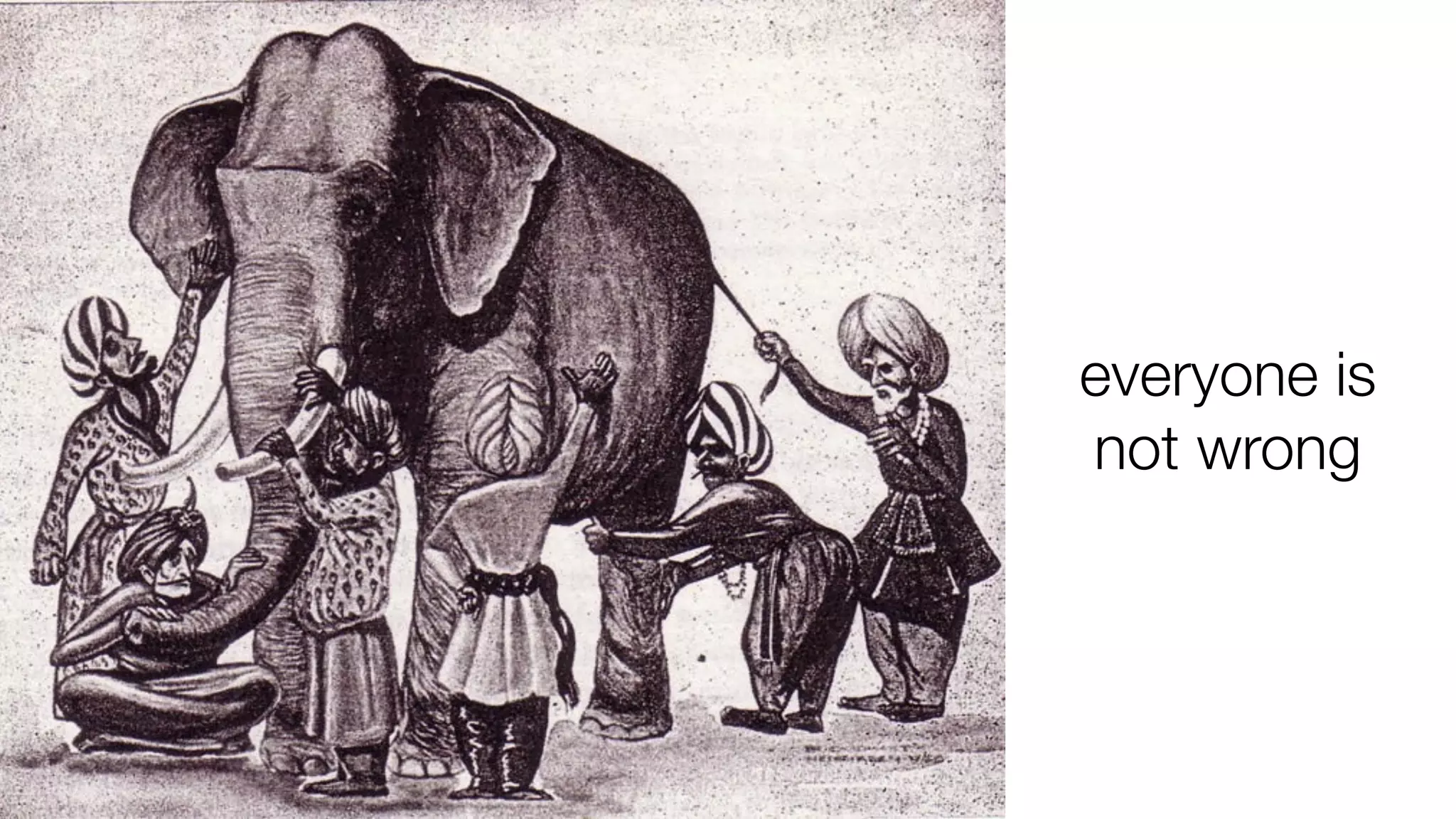 everyone is
not wrong
 