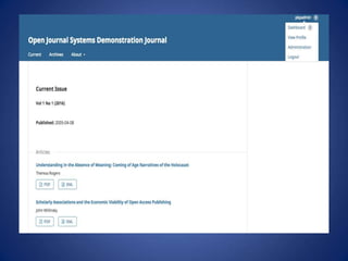 Open Journal Systems.ppt