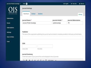 Open Journal Systems.ppt