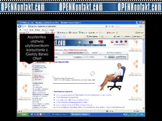 Asystentka  ułatwia użytkownikom korzystanie z Giełdy Biznes Ofert 