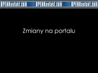 Zmiany na portalu 