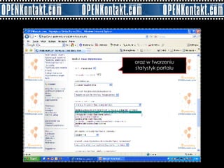 oraz w tworzeniu statystyk portalu 