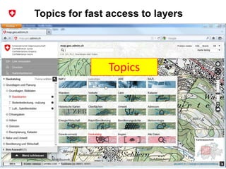 Bundesamt für Landestopografie swisstopo
Topics
Topics for fast access to layers
 