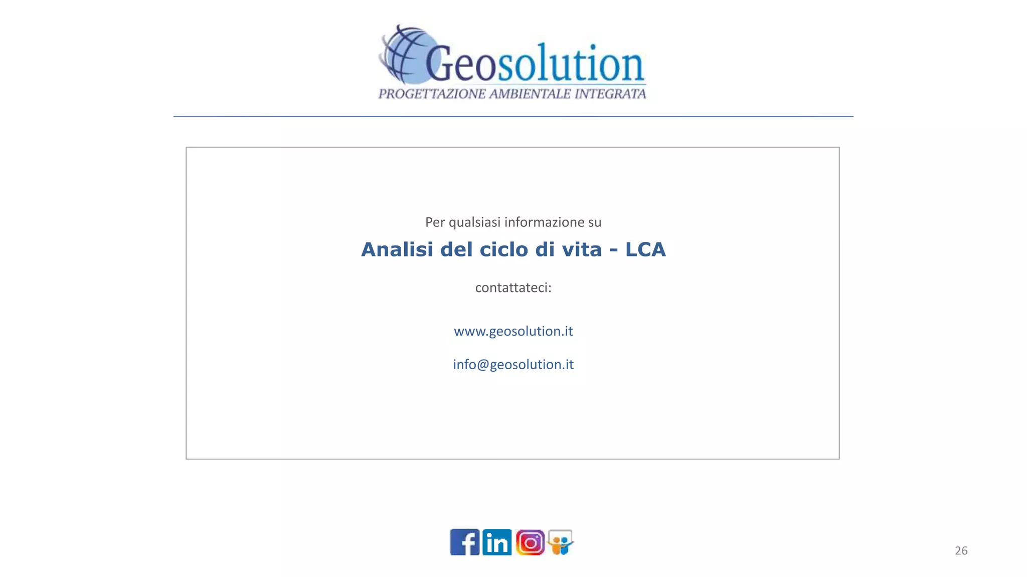 Introduzione all'Analisi del Ciclo di Vita (Life Cycle Assessment - LCA ...