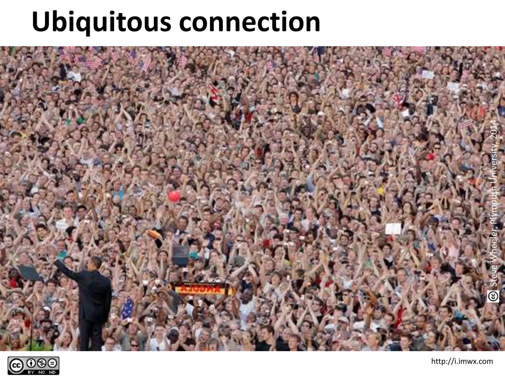 Ubiquitous connection
ccSteveWheeler,UniversityofPlymouth,2010
http://i.imwx.com
SteveWheeler,PlymouthUniversity,2014
 