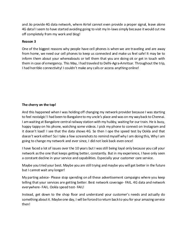 Open Letter To Airtel India