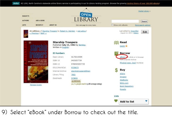 How to Borrow eBooks from Open Library