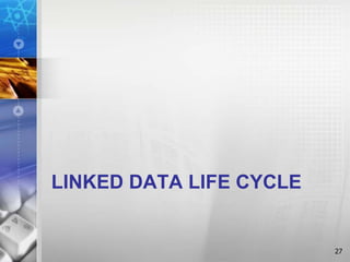 LINKED DATA LIFE CYCLE
27
 
