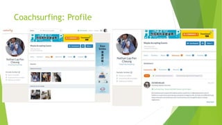 Coachsurfing: Profile
 