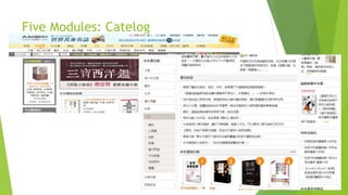 Five Modules: Catelog
 